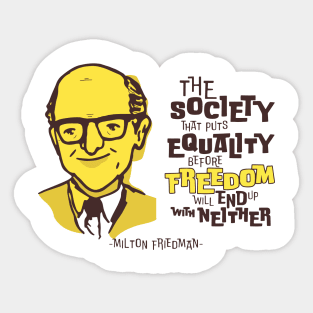 Milton Friedman Sticker